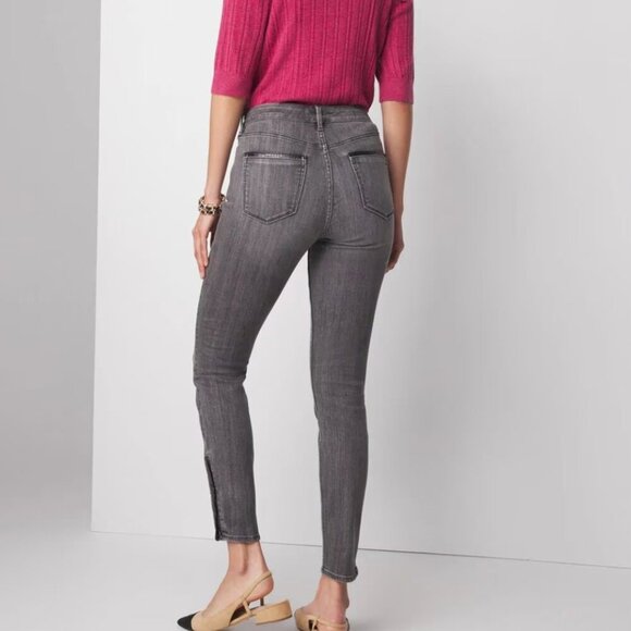 WHBM High-Rise Croc Skinny Ankle Jeans - Picture 9 of 10